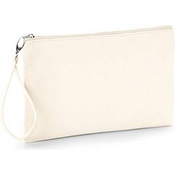 Westford Mill Canvas Wristlet Pouch (26 x 17cm) (Natural/Natural)