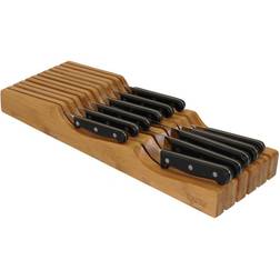 Oceanstar In-Drawer Bamboo Knife Organizer