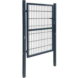 vidaXL Fence Gate Steel Barrier Garden