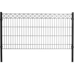Hortus Panel Fence Set with X-decoration 200x100cm