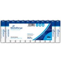 MediaRange MRBAT103 Pilas de 1,5V LR03 Alkaline AAA, Negro