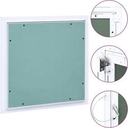 vidaXL Access Panel with Aluminium Frame and Plasterboard 400x400 mm