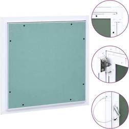 vidaXL Access Panel with Aluminum Frame and Plasterboard 15.7 x 15.7 in