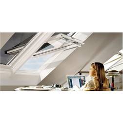 Velux Markise Manuel-PK08 94x140 Aluminium, Træ Ovenlysvindue Vindue med 3-lags glas