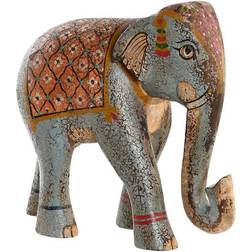 Dkd Home Decor Prydnadsfigur Elefant Mangoträ Prydnadsfigur