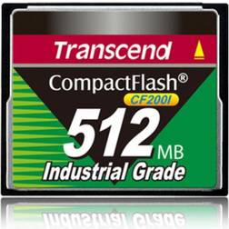 Transcend CF200I 512 MB CompactFlash 200x Memory Speed 2 Year Warr