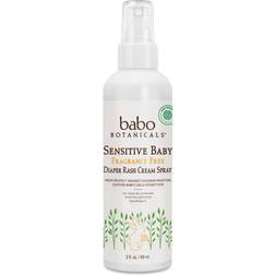 Babo Botanicals Sensitive Baby Diaper Rash Cream Spray Fragrance Free 3 fl oz (89 ml)