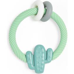 Itzy Ritzy 1 Silicone Teether with Rattle, 3 Months, Cactus