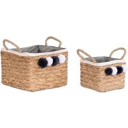 Dkd Home Decor set Naturell Bomull Tofs Naturliga Korg