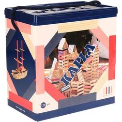 Kapla Byggklossar box med 120, rosa/röd/mörkblå