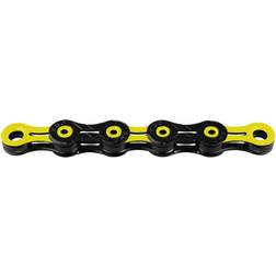 KMC Dlc 11 Road/mtb Chain Yellow,Black Links