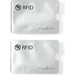 Nedis Rfid Fodral Beskyttelse mod: 10 KHz 5.8 GHz Velegnet til 3 Kort 3.36 g Aluminium Sølv