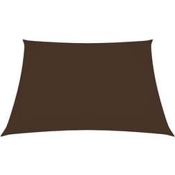 Be Basic Voile de Parasol Voile d'Ombrage Ecran Solaire de Jardin Terrasse Balcon Extérieur Tissu Oxford Carré 3,6 x 3,6 m Marron 360cm