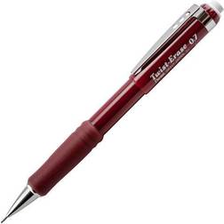 Pentel Twist-Erase III Mechanical Pencil, 0.7 mm, Red Barrel