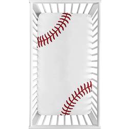 Sweet Jojo Designs Baseball Patch Photo Op Fitted Crib In