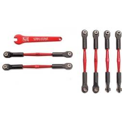 Traxxas 5539X Turnbuckle Set Aluminium Röd Styrstag/ Camber