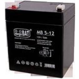 MPL POWER ELEKTRO MPL megaBAT MB 5-12 UPS battery Sealed Lead Acid VRLA AGM 12 V 5 Ah Black
