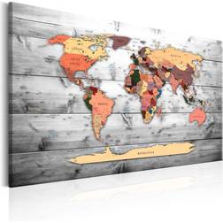 Artgeist World Map: New Directions Klassisk verdenskort trykt Billede