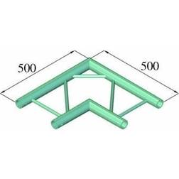 AluTruss BILOCK BQ2-PAC21H 2-punkts traverse Hjørne 90 °