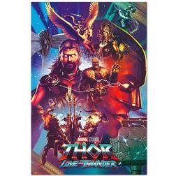 Marvel Poster Thor Love Thunder Multicolor Poster