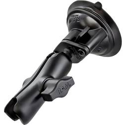 Ram Mount 1" Diameter Ball Standard Length Double Socket Arm w/3.25" Diameter Suction Cup Twist Lock Base