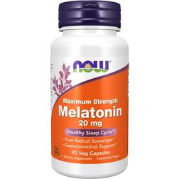 NOW Supplements, Maximum Strength Melatonin 20 mg, Healthy