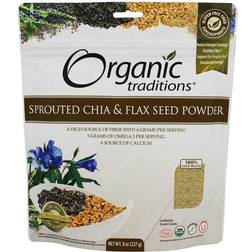 Organic Traditions Sprouted Chia & Flax Seed Powder