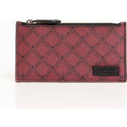 Trussardi Mens Red Pvc Wallet - Multicolour Cotton