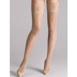 Wolford Satin Touch 20 Stay-Up - White