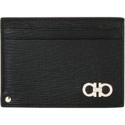 Ferragamo Gancini Card Holder - Black/Ferragamo Red