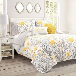 Lush Decor Aprile Bed Linen Yellow (52.1x50.8)