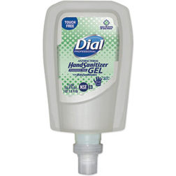 Dial Professional Antibacterial Gel Hand Sanitizer Refill Touch Free Dispenser, 1.2