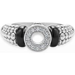 Lagos Ceramic Diamond Circle Ring