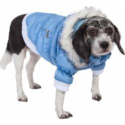 Petlife Classic Metallic Fashion Insulated Dog Coat with Removable Hood