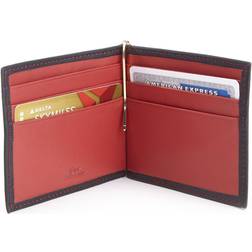 New York RFID Leather Money Clip Card Case