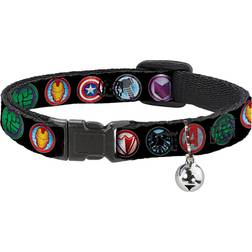 Buckle-Down Marvel Avenger Icons Cat Collar Breakaway As Shown