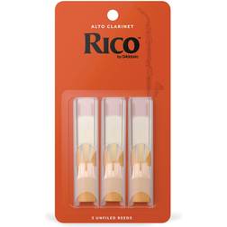 Rico Alto Clarinet Reeds, Strength 2.5, 3-pack