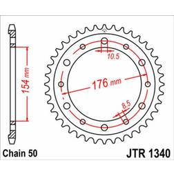 JT SPROCKETS Steel Standard Rear Sprocket