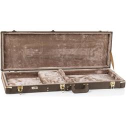 Gator GW-ELECT-VIN Electric Guitar Deluxe Wood Hard Case Vintage Brown