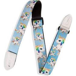 Levy's Mpjr 1 1/2 Inch Wide Kids Guitar Strap Light Blue