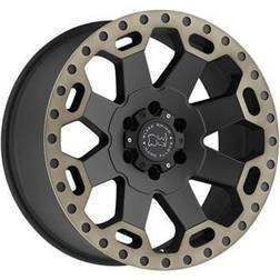 Black Rhino Warlord, 18x9 Wheel with 8x180 Bolt Pattern Tint Lip