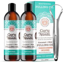 GuruNanda Coconut + Mint Pulling Oil 2-pack