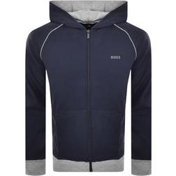 HUGO BOSS Piping And Logo with Stretch-Cotton Hooded Jacket