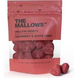 The Mallows Skumfiduser med Chokolade & Hindbær - Hearts, 90g