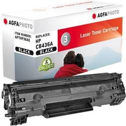 AgfaPhoto Tonerpatron Alternativ for HP CB436A - Svart
