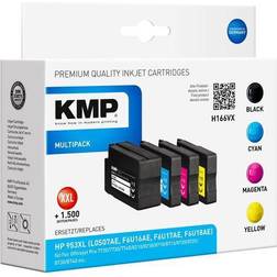 KMP Druckerpatronen Kompatibel zu HP 953XL - Schwarz/Cyan/Magenta/Gelb