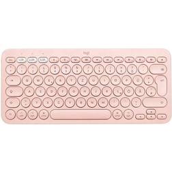 Logitech Clavier Bluetooth K380 3.0 QWERTY Espagnol Rose