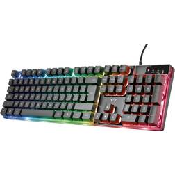 Trust GXT 835 Azor Tastiera Gaming USB Tedesco Nero
