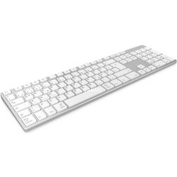 Keysonic KSK-8022BT Bluetooth QWERTZ Alemán Plata