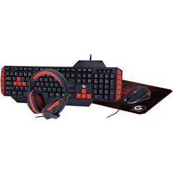 Gembird Keyboard Mouse Headset Set QWERTY
